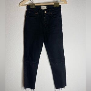 Free People‎ Stella Skinny Jeans Black size 24